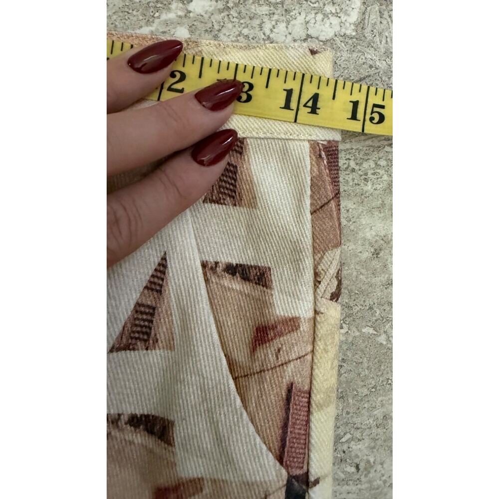 Womens Mini Skirt Neutral Film Graphic A-Line Size 2 NWT Peppermayo On The Edge - Picture 9 of 15